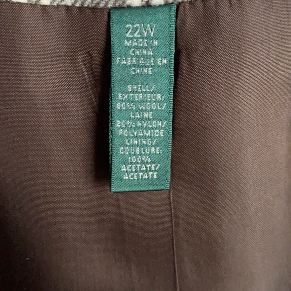 Lauren by RL Brown/Cream Zip Jacket NWT 22W - Picture 11 of 11